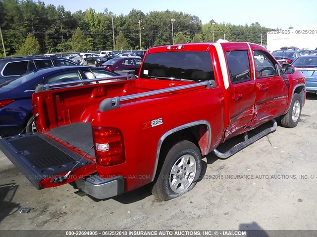 3GCEC13J77G531368 - 2007 CHEVROLET SILVERADO C1500 CREW CAB RED photo 4