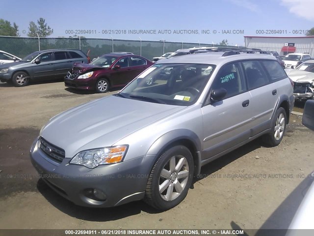 4S4BP61C767342489 - 2006 SUBARU LEGACY OUTBACK 2.5I SILVER photo 2