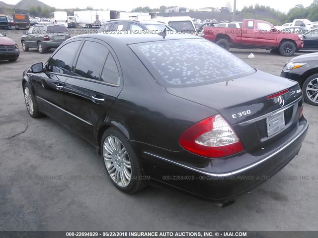 WDBUF87X77B173416 - 2007 MERCEDES-BENZ E 350 4MATIC BLACK photo 3