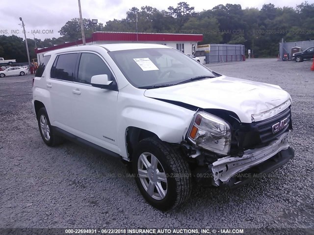 2GKALMEK3G6243482 - 2016 GMC TERRAIN SLE WHITE photo 1