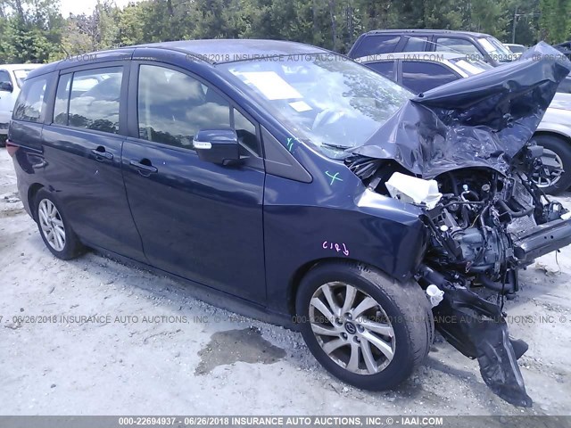 JM1CW2BL5E0169937 - 2014 MAZDA 5 SPORT BLUE photo 1