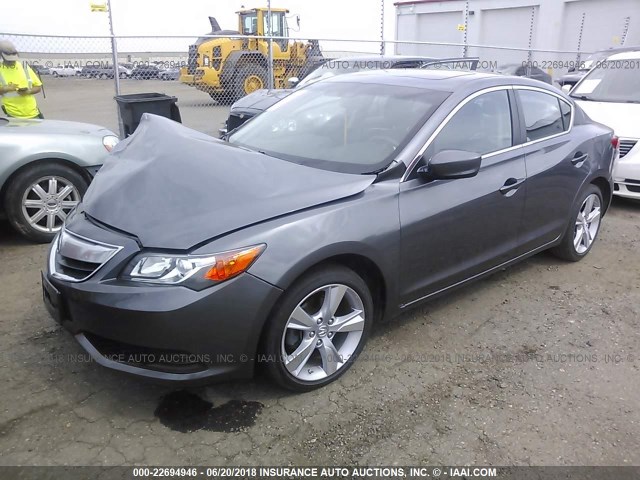 19VDE1F34FE003258 - 2015 ACURA ILX 20 GRAY photo 2