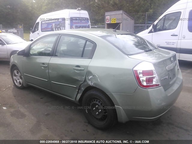 3N1AB61E57L680327 - 2007 NISSAN SENTRA 2.0/2.0S/2.0SL GREEN photo 3