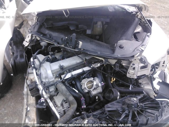 1G1ZC5E02AF199404 - 2010 CHEVROLET MALIBU 1LT ოქროსფერი ფოტო 10
