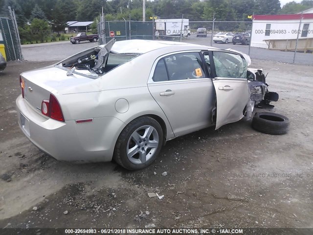 1G1ZC5E02AF199404 - 2010 CHEVROLET MALIBU 1LT ოქროსფერი ფოტო 4