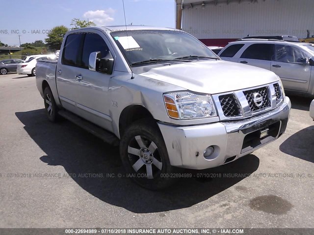 1N6AA07A24N563511 - 2004 NISSAN TITAN XE/SE/LE SILVER photo 1