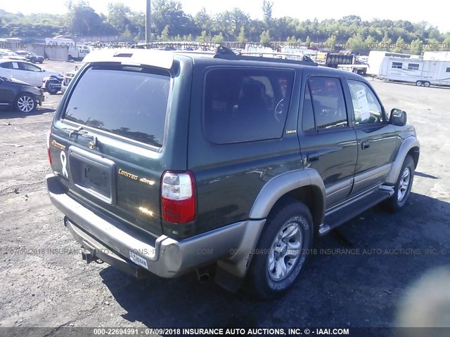 JT3HN87R619054153 - 2001 TOYOTA 4RUNNER LIMITED GREEN photo 4