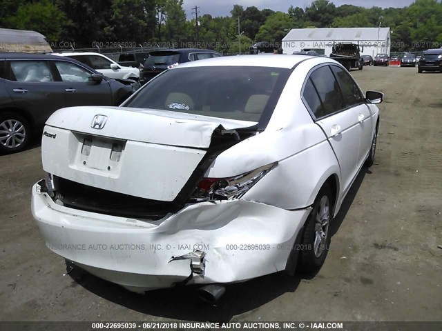 1HGCP26419A027375 - 2009 HONDA ACCORD LXP WHITE photo 4