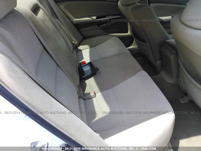 1HGCP26419A027375 - 2009 HONDA ACCORD LXP WHITE photo 8