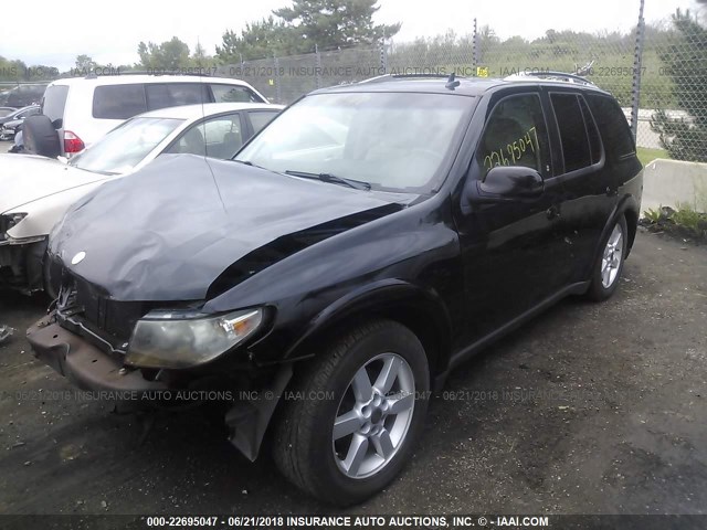 5S3ET13M472802559 - 2007 SAAB 9-7X 5.3I BLACK photo 2