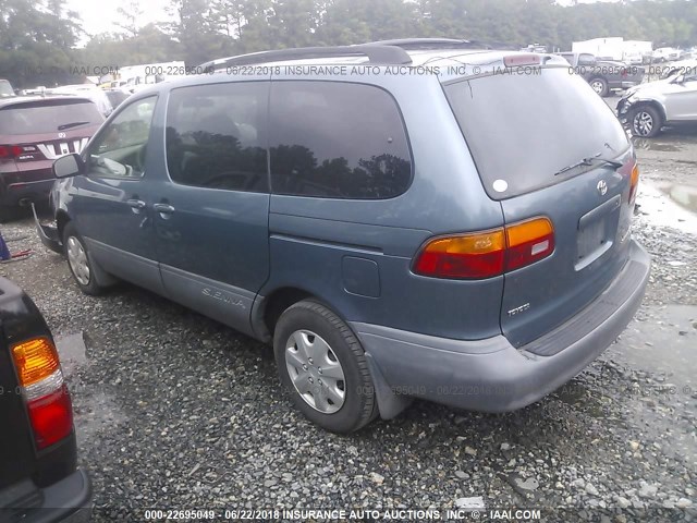 4T3ZF13C3YU292333 - 2000 TOYOTA SIENNA LE/XLE BLUE photo 3