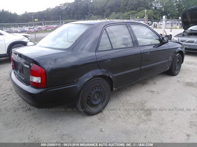 JM1BJ225710419149 - 2001 MAZDA PROTEGE LX/ES შავი ფოტო 4