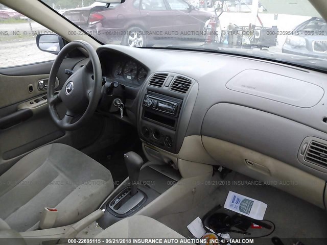 JM1BJ225710419149 - 2001 MAZDA PROTEGE LX/ES შავი ფოტო 5