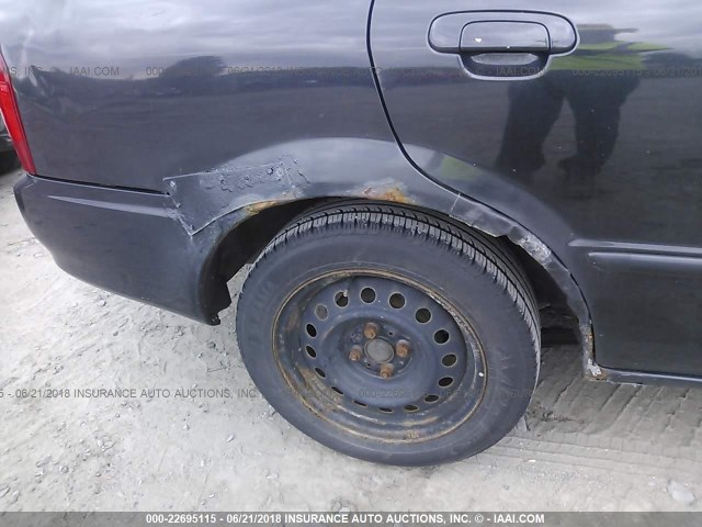 JM1BJ225710419149 - 2001 MAZDA PROTEGE LX/ES შავი ფოტო 6
