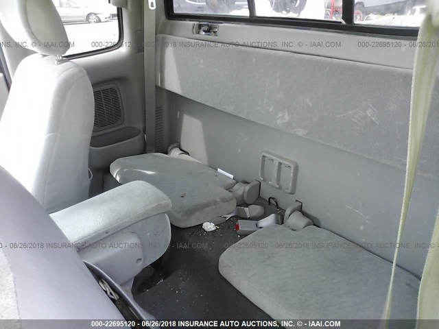 5TEVL52NX3Z259831 - 2003 TOYOTA TACOMA XTRACAB SILVER photo 8