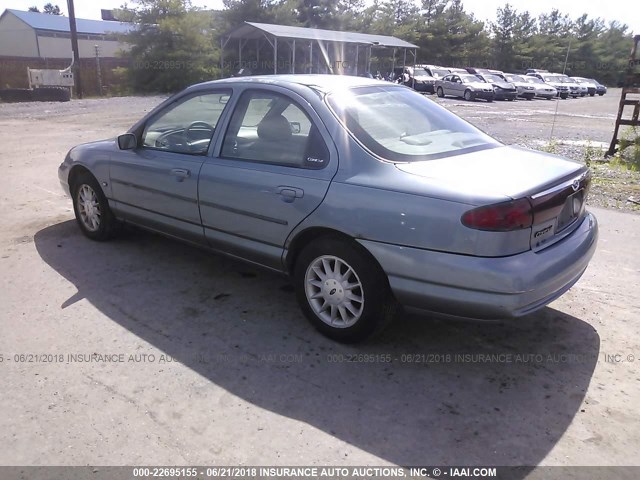 3FAFP6637YM110844 - 2000 FORD CONTOUR SE BLUE photo 3