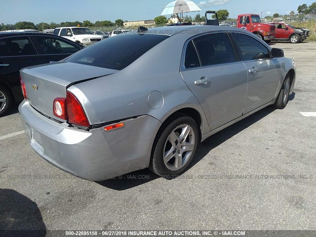 1G1ZA5EU0CF368623 - 2012 CHEVROLET MALIBU LS 银色 照片 4