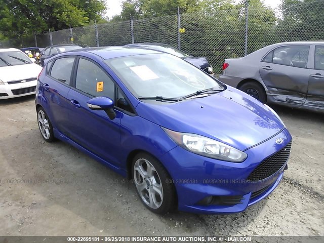 3FADP4GX0FM203005 - 2015 FORD FIESTA ST BLUE photo 1