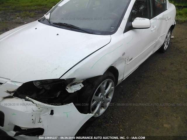 JM1BK323971770908 - 2007 MAZDA 3 S WHITE photo 6