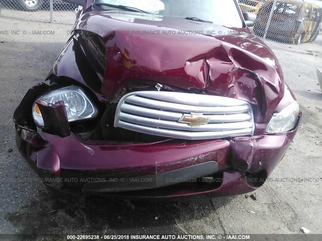 3GNDA13D87S562144 - 2007 CHEVROLET HHR LS მუქწითელი ფოტო 6