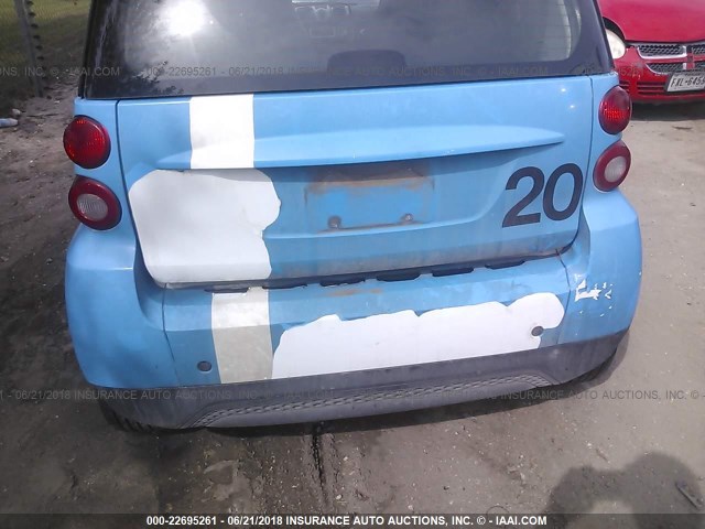 WMEEJ3BAXEK757219 - 2014 SMART FORTWO PURE/PASSION BLACK photo 6