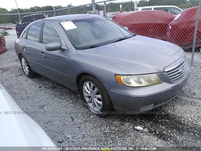 KMHFC46F57A162324 - 2007 HYUNDAI AZERA SE/LIMITED GRAY photo 1