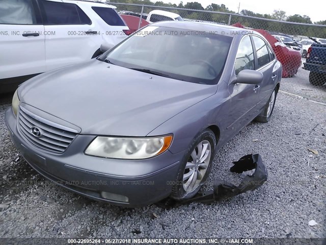 KMHFC46F57A162324 - 2007 HYUNDAI AZERA SE/LIMITED GRAY photo 2