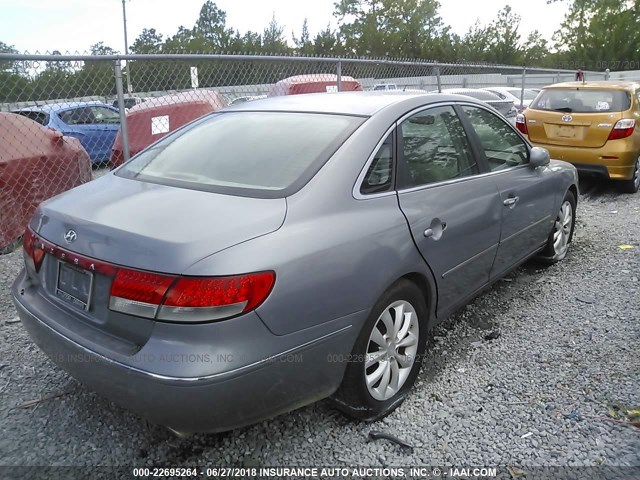 KMHFC46F57A162324 - 2007 HYUNDAI AZERA SE/LIMITED GRAY photo 6