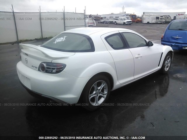 JM1FE173370213858 - 2007 MAZDA RX8 WHITE photo 4