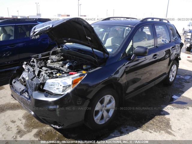 JF2SJABC9GH565878 - 2016 SUBARU FORESTER 2.5I GRAY photo 2