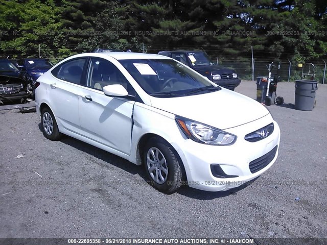 KMHCT4AE1CU222920 - 2012 HYUNDAI ACCENT GLS/GS WHITE photo 1