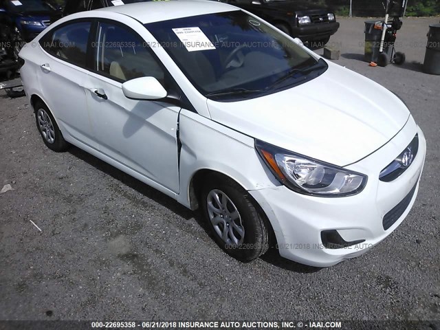 KMHCT4AE1CU222920 - 2012 HYUNDAI ACCENT GLS/GS WHITE photo 6