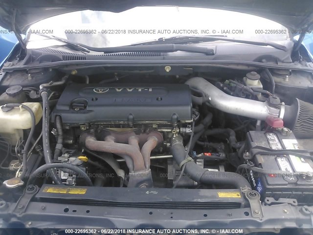 JTKDE177750018569 - 2005 TOYOTA SCION TC ლურჯი ფოტო 10