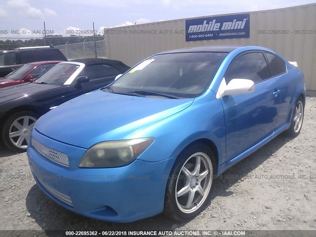 JTKDE177750018569 - 2005 TOYOTA SCION TC ლურჯი ფოტო 2