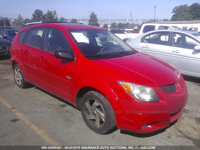 5Y2SL64894Z435930 - 2004 PONTIAC VIBE RED photo 1