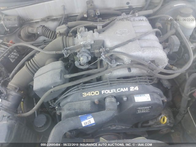 5TEHN72NX1Z743708 - 2001 TOYOTA TACOMA DOUBLE CAB ვერცხლისფერი ფოტო 10