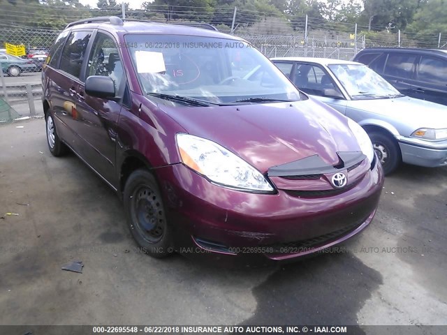 5TDZA23C06S406985 - 2006 TOYOTA SIENNA CE/LE RED photo 1