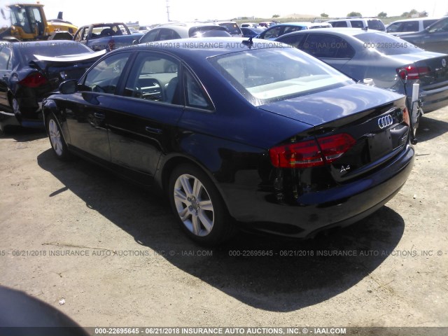 WAUAFAFL3BN025519 - 2011 AUDI A4 PREMIUM Navy photo 3