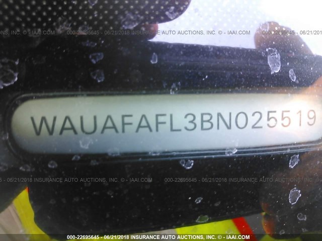 WAUAFAFL3BN025519 - 2011 AUDI A4 PREMIUM Navy photo 9