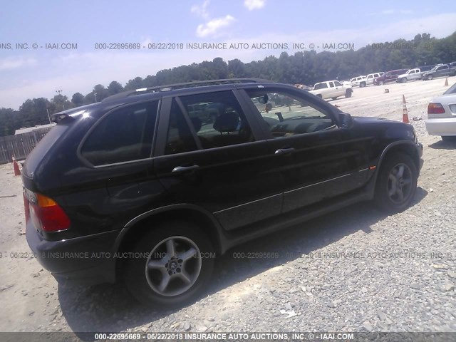 WBAFA53551LM63633 - 2001 BMW X5 3.0I BLACK photo 4