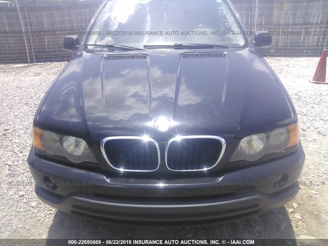 WBAFA53551LM63633 - 2001 BMW X5 3.0I BLACK photo 6