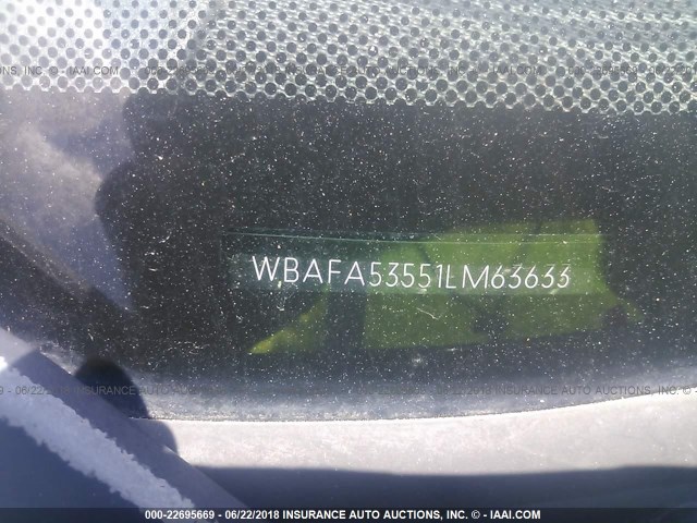 WBAFA53551LM63633 - 2001 BMW X5 3.0I BLACK photo 9