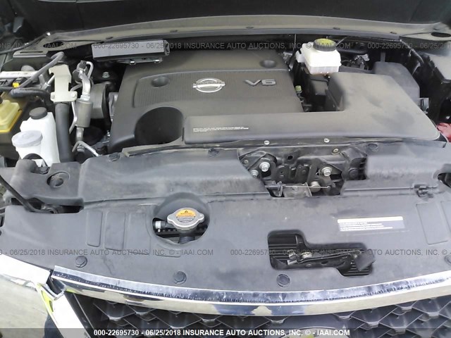 5N1AR2MN9GC669853 - 2016 NISSAN PATHFINDER S/SV/SL/PLATINUM 黑色 照片 10