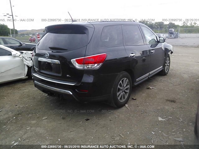 5N1AR2MN9GC669853 - 2016 NISSAN PATHFINDER S/SV/SL/PLATINUM 黑色 照片 4