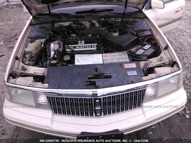 1LNLM984XLY688944 - 1990 LINCOLN CONTINENTAL SIGNATURE CREAM photo 10