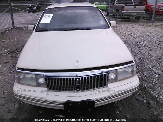 1LNLM984XLY688944 - 1990 LINCOLN CONTINENTAL SIGNATURE CREAM photo 6