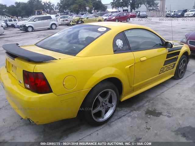 1FAFP42X5YF277796 - 2000 FORD MUSTANG GT YELLOW photo 4