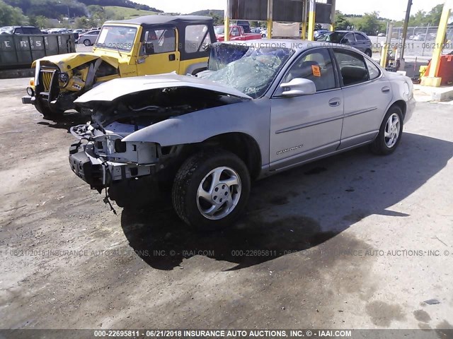 1G2WJ52K6XF275435 - 1999 PONTIAC GRAND PRIX SE SILVER photo 2