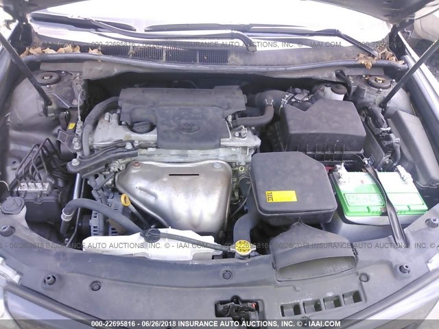 4T1BF1FK2CU024704 - 2012 TOYOTA CAMRY SE/LE/XLE 灰色 照片 10