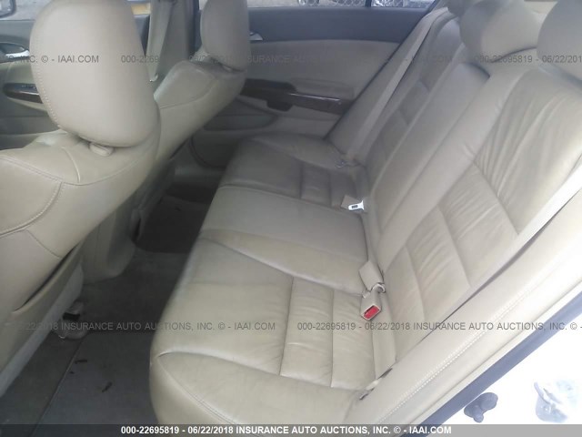 1HGCP36878A048643 - 2008 HONDA ACCORD EXL WHITE photo 8